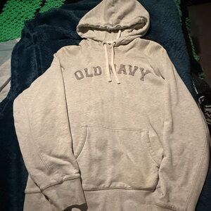Old Navy Gray Sweatshirt Classic Hoodie Design